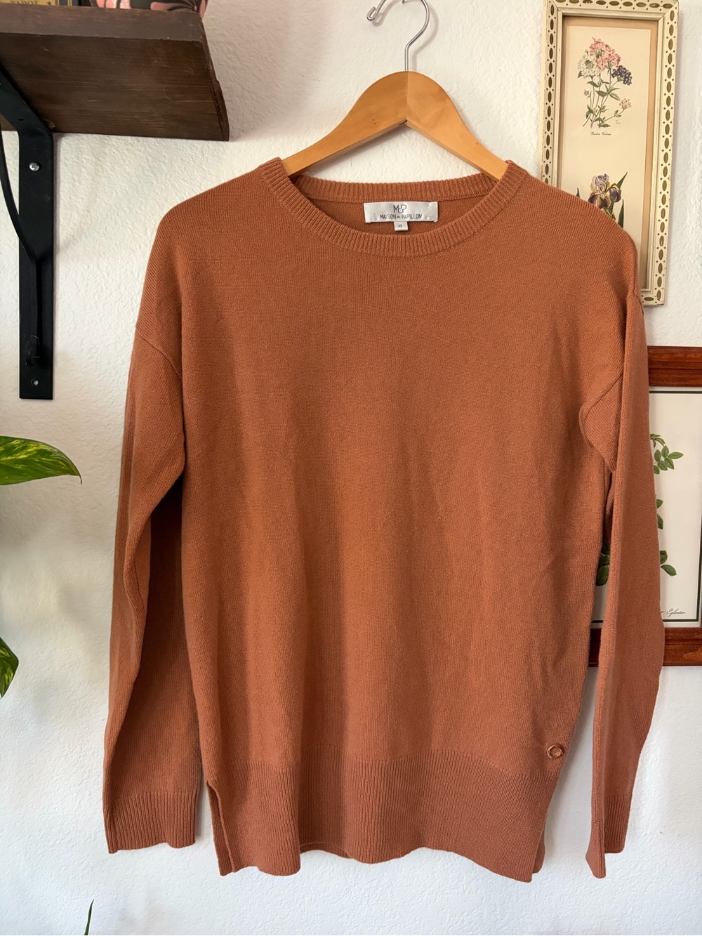 Maison de Papillon 100% Mongolian Cashmere Sweater – Blush Pink (XS)